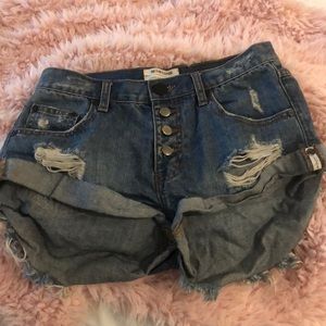 Denim shorts